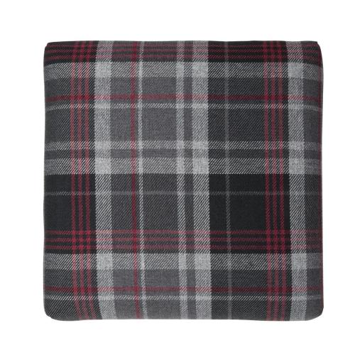 Bolero Austin Low Stool Grey Tartan (Pack 2)