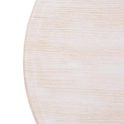 Bolero Pre-Drilled Round Table Top Vintage White - 600mm