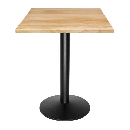 Bolero Pre-Drilled Square Table Top Natural Effect - 700x700mm