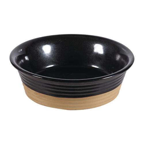 Art De Cuisine Black Igneous Large Pie Dish - 6" (Box 6) (Direct)
