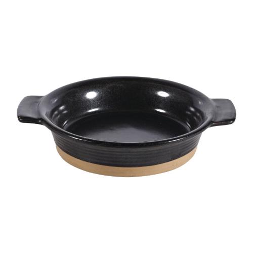 Art De Cuisine Black Igneous Individual Dish - 4 3/4" (Box 6) (Direct)