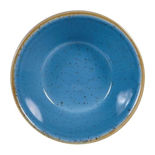 Churchill Stonecast Cornflower Blue Sauce Dish - 3oz (Box 12) (Direct)