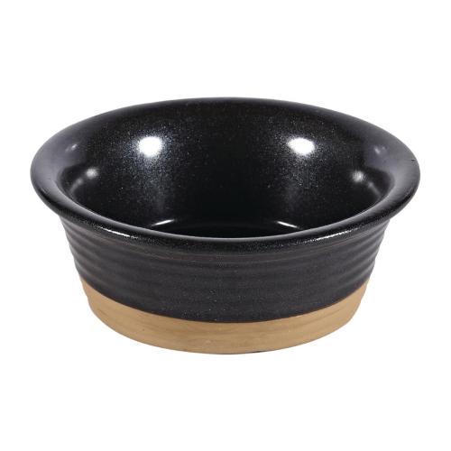 Art De Cuisine Black Igneous Ramekin - 3 1/2" 2 1/2oz (Box 6) (Direct)