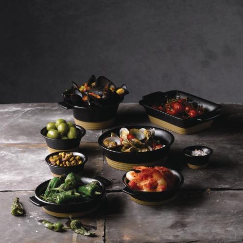 Art De Cuisine Black Igneous Ramekin - 4" 5oz (Box 6) (Direct)