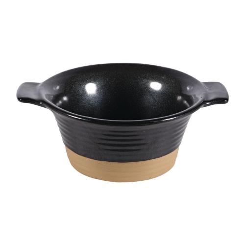Art De Cuisine Black Igneous Small Pie Dish - 5 1/2" (Box 6) (Direct)