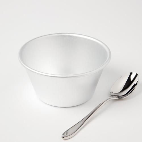 Vogue Mini Pudding Basin Aluminium - 110x55mm 284ml