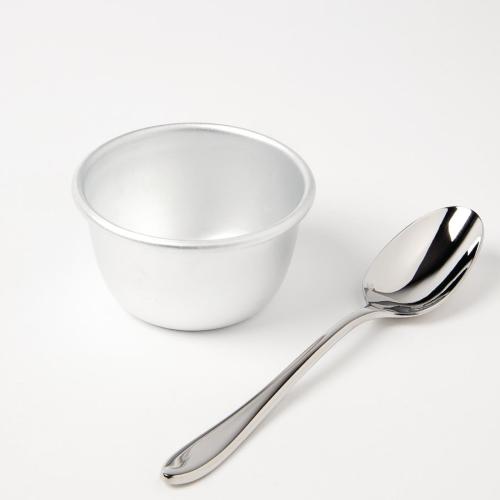 Vogue Mini Pudding Basin Aluminium - 70x40mm 100ml