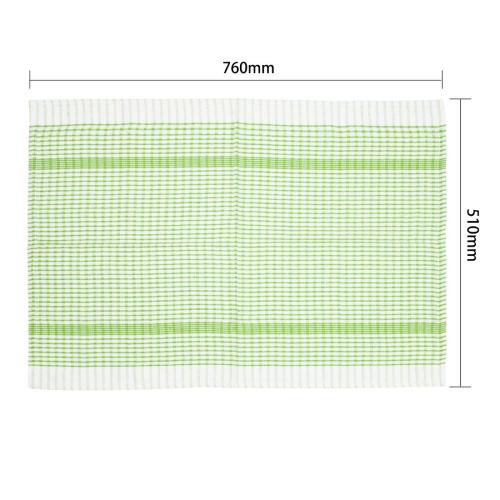 Vogue Wonderdry Tea Towels Green - 760x510mm 30x20" (Pack 10)