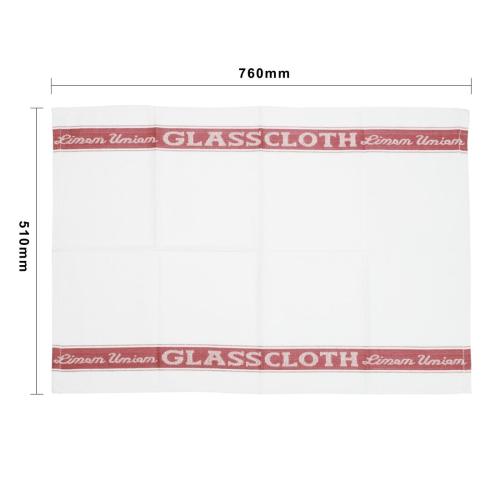 Vogue Glass Cloth Red Border - 760x510mm 30x20"
