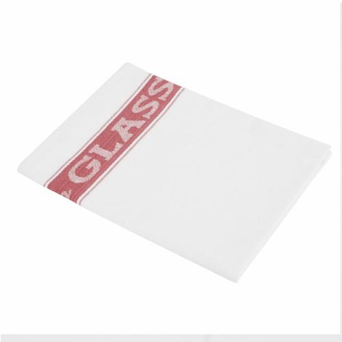 Vogue Glass Cloth Red Border - 760x510mm 30x20"