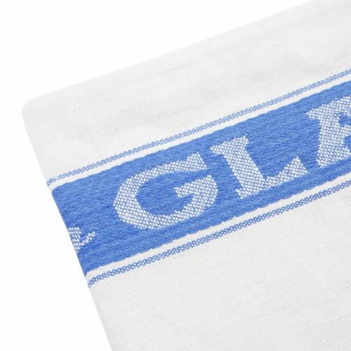 Vogue Glass Cloth Blue Border - 760x510mm 30x20"