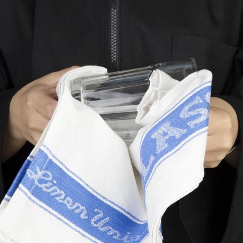 Vogue Glass Cloth Blue Border - 760x510mm 30x20"