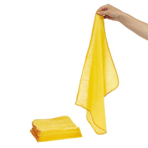 Jantex Yellow Dusters - 20x16" (Pack 10)