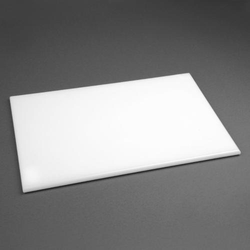 Hygiplas Anti-bacterial High Density Chopping Board White - 18x12x1/2"