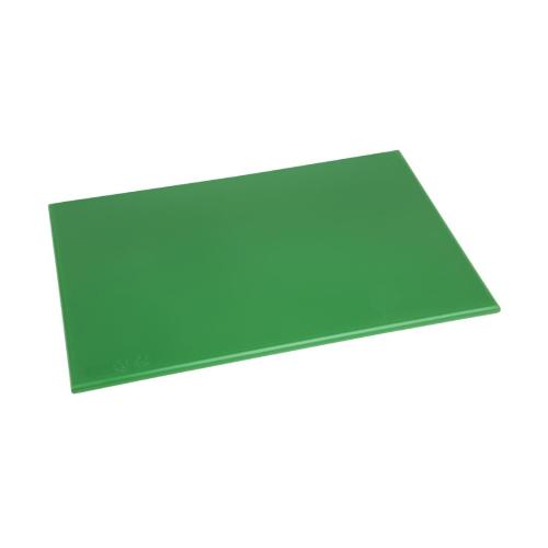 Hygiplas Anti-bacterial High Density Chopping Board Green - 18x12x1/2"