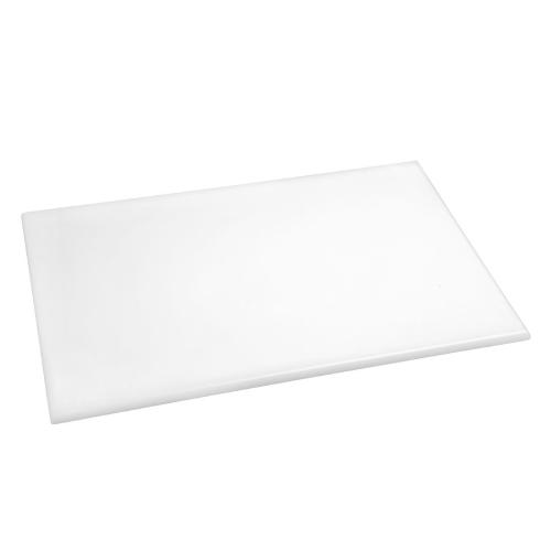 Hygiplas Anti-bacterial High Density Chopping Board White - 18x12x1/2"
