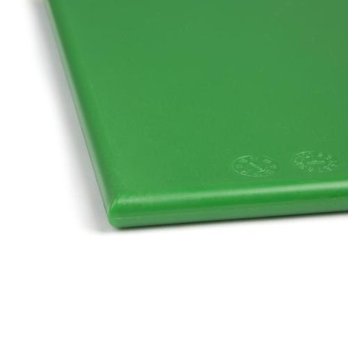 Hygiplas Anti-bacterial High Density Chopping Board Green - 18x12x1/2"