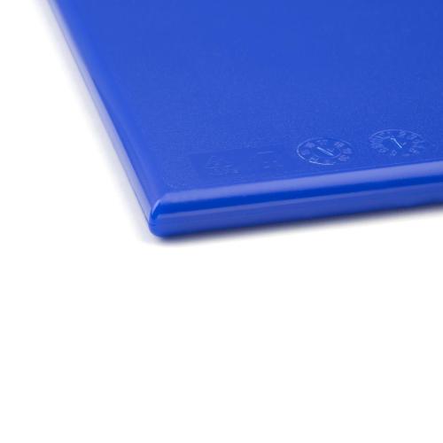 Hygiplas Anti-bacterial High Density Chopping Board Blue - 18x12x1/2"