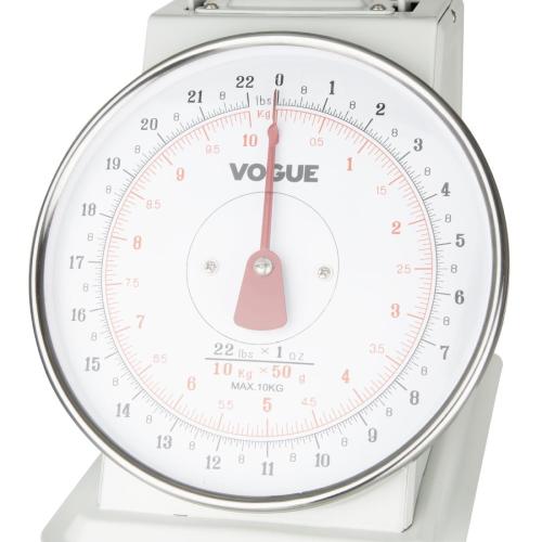Vogue Kitchen Scale Flat Top 10kg/22lbs - Grad. 50g/1oz