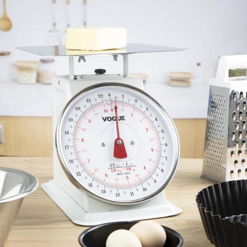 Vogue Kitchen Scale Flat Top 10kg/22lbs - Grad. 50g/1oz