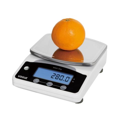 EDLP Vogue Digital Small Platform Scale (Not Gov Stamped) 3kg Grad. 0.5g kg/lb