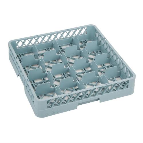 Vogue Glass Dishwasher Rack - 100x500x500mm (16 Compartments)