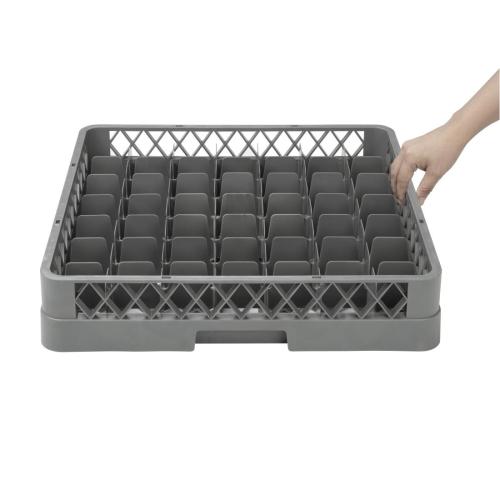 Vogue Glass Dishwasher Rack - 100x500x500mm (49 Compartments)
