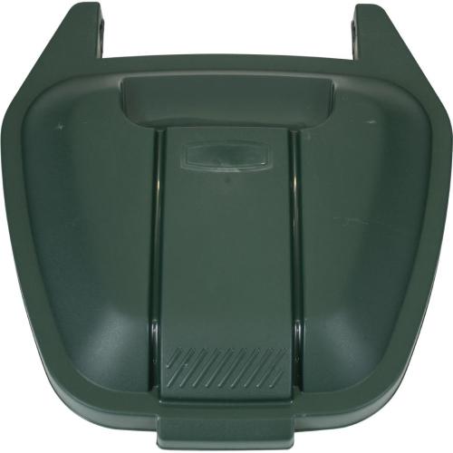 Rubbermaid Big Wheel Container with Green Lid