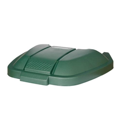 Rubbermaid Big Wheel Container with Green Lid