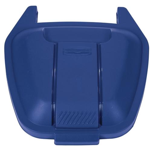 Rubbermaid Big Wheel Container with Blue Lid