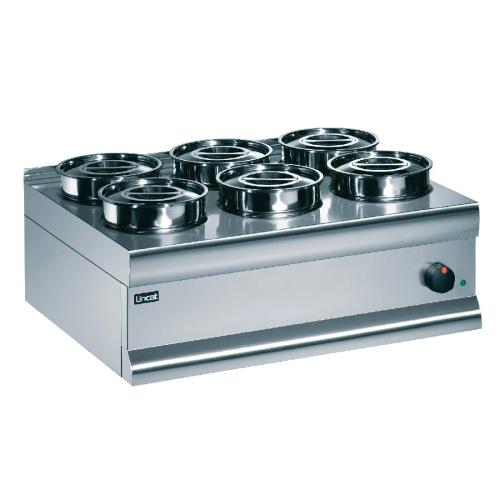 Lincat Bain Marie Dry Heat 6 St/St Containers - 1kW 290x750x600mm (Direct)