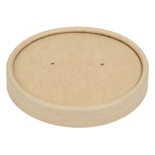 Colpac Souper Cup Lid Kraft - 8/12oz (Pack 500)
