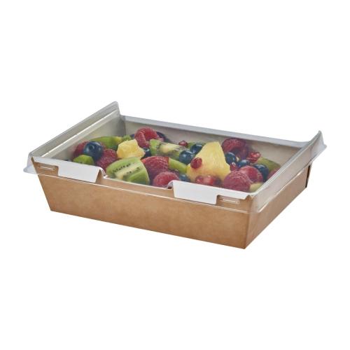 Colpac Combione Tray with Lid Kraft - 1280ml 43oz (Pack 200)