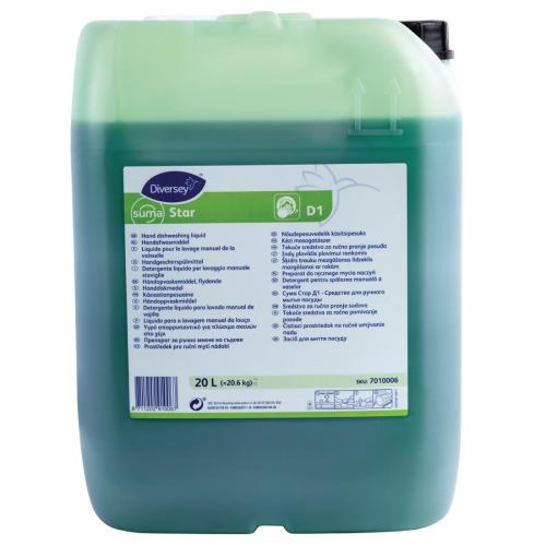 Diversey Suma Star D1 Concentrated Dishwashing Liquid - (1x20Ltr)