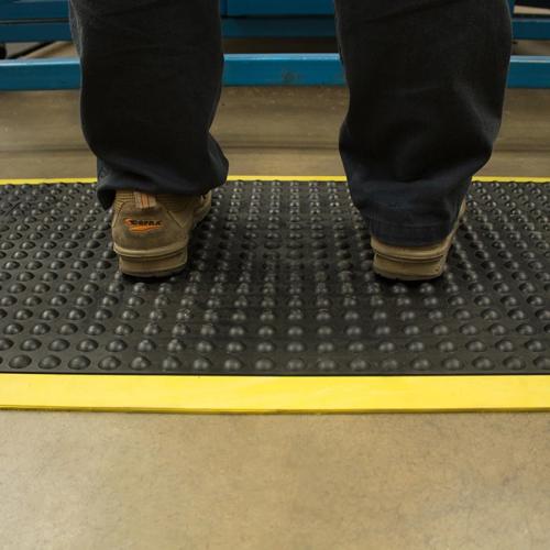 COBA Bubblemat Black/Yellow - 0.9x1.2m Middle (Direct)