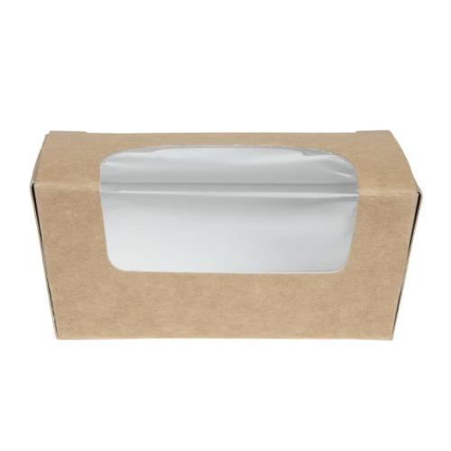 Colpac Kraft Paperboard Small Cake Box with Window (Pack 500)