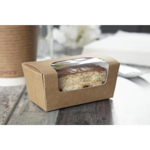 Colpac Kraft Paperboard Small Cake Box with Window (Pack 500)