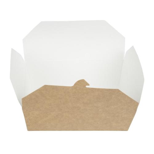 Colpac Kraft Microwaveable Paperboard Box - 1950ml 69oz (Pack 200)