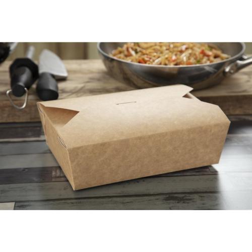 Colpac Kraft Microwaveable Paperboard Box - 1950ml 69oz (Pack 200)