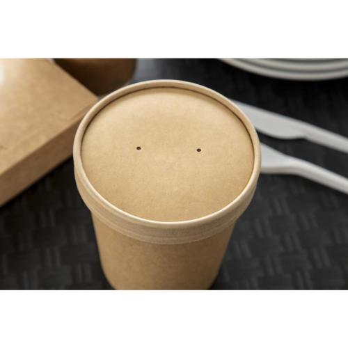 Colpac Souper Lid Kraft - 16oz (Pack 500)
