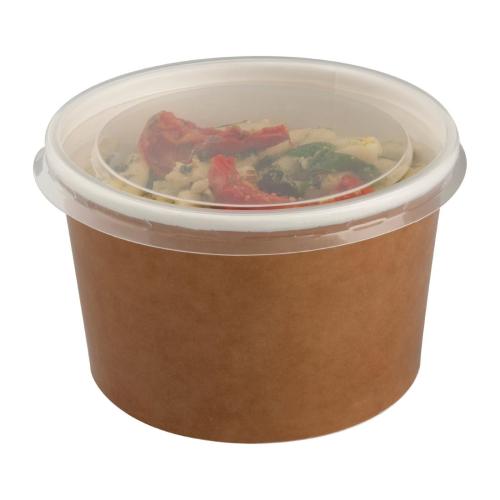 Colpac Kraft Multi Food Pot & PET Lid - 700ml 24oz (Pack 150)