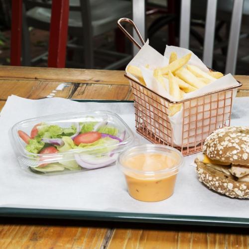 Fiesta Green PLA Salad Deli Container with Lid - 227ml 8oz (Pack 200)