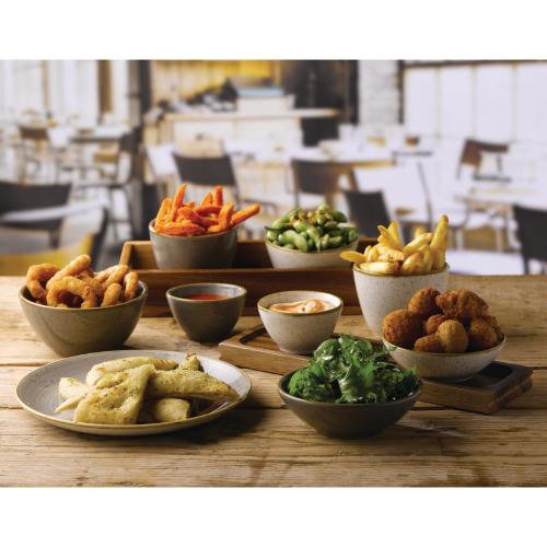 Churchill Stonecast Grey Dip Pot - 85mm 3 3/8" 11cl 4oz (Box 12) (Direct)