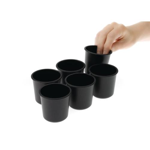 MatferBourgeat Exoglass Dariole Mould - 55x55mm (Pack 6) (B2B)