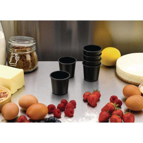 MatferBourgeat Exoglass Dariole Mould - 55x55mm (Pack 6) (B2B)