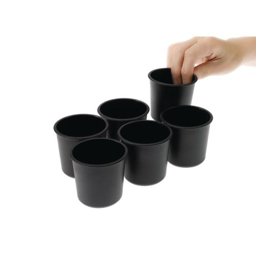 MatferBourgeat Exoglass Dariole Mould - 60x60mm (Pack 6) (B2B)