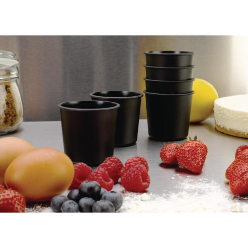 MatferBourgeat Exoglass Dariole Mould - 60x60mm (Pack 6) (B2B)