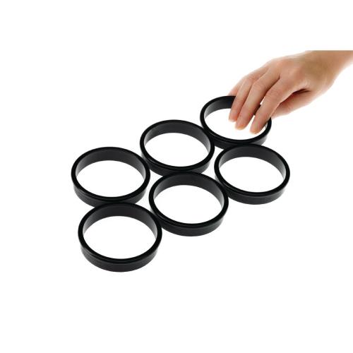 MatferBourgeat Exoglass Tart Ring - 75x17mm (Pack 6) (B2B)