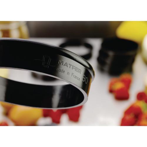 MatferBourgeat Exoglass Tart Ring - 80x19mm (Pack 6)