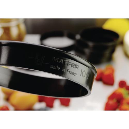 MatferBourgeat Exoglass Tart Ring - 100x20mm (Pack 6)